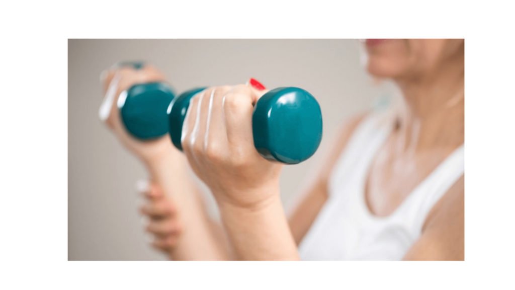 Exercise with a 2-pound dumbbell