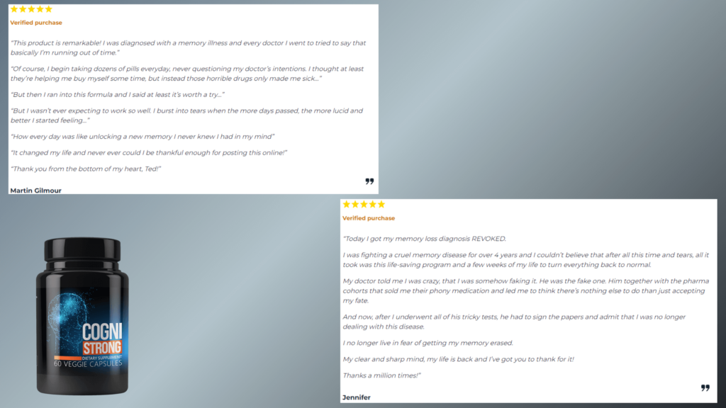 CogniStrong Customer Reviews